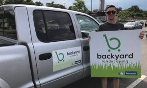 vehicle magnets and matching yard signs
